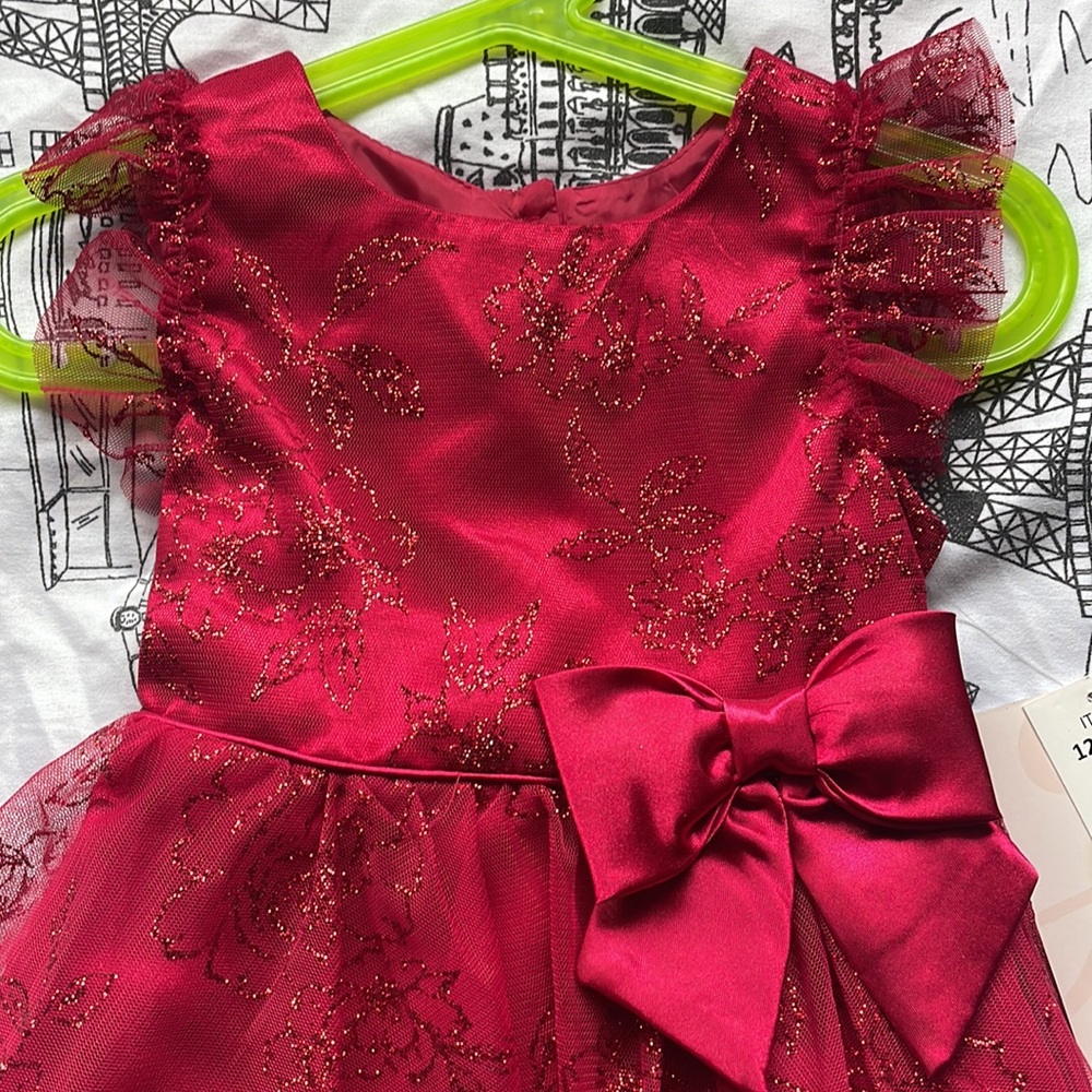 Child’s Red Tulle Holiday Dress